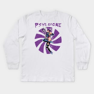 Psylocke Kids Long Sleeve T-Shirt